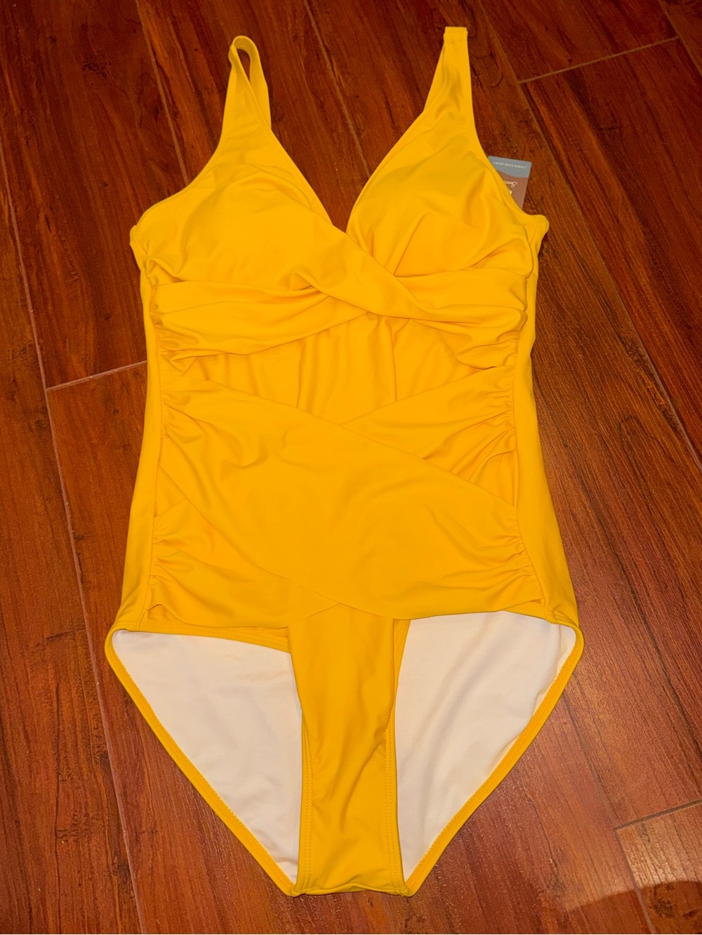Smismivo Tummy Control One Piece Slimming Retro Ruched Push up Vintage Padded